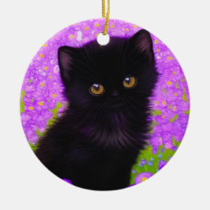 Gustav Klimt Cat Keramisch Ornament