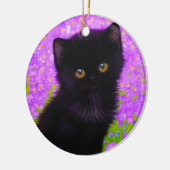 Gustav Klimt Cat Keramisch Ornament (Links)