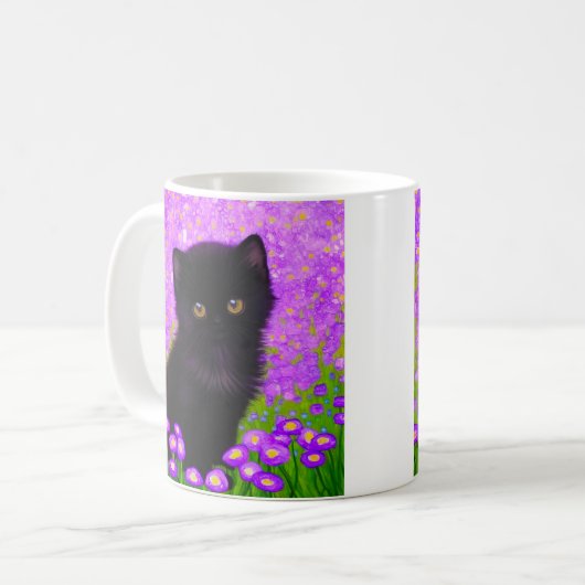 Gustav Klimt Cat Koffiemok (Voorkant links)