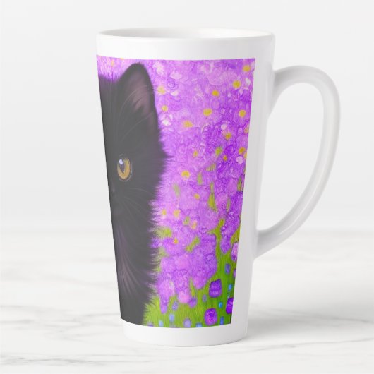 Gustav Klimt Cat Latte Mok (Rechts)