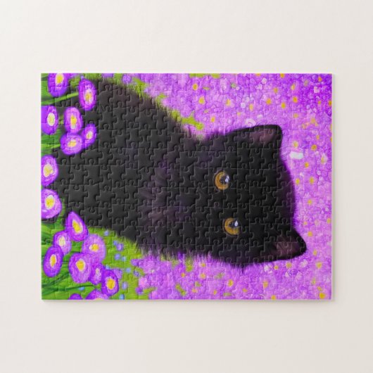 Gustav Klimt Cat Legpuzzel (Horizontaal)