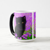 Gustav Klimt Cat Magische Mok (Voorkant links)