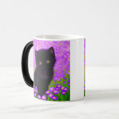 Gustav Klimt Cat Magische Mok (Voorkant links)