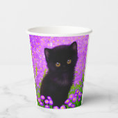 Gustav Klimt Cat Papieren Bekers (Achterkant)