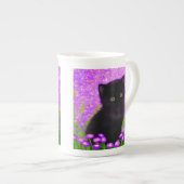 Gustav Klimt Cat Porselein Kop (Voorkant rechts)