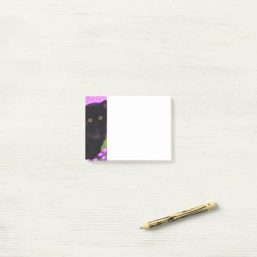 Gustav Klimt Cat Post-it® Notes (Op bureau)