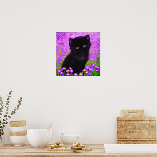 Gustav Klimt Cat Poster (Keuken)