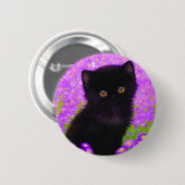 Gustav Klimt Cat Ronde Button 5,7 Cm (Voorkant /achterkant)