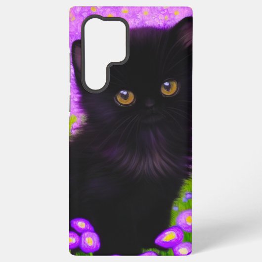 Gustav Klimt Cat Samsung Galaxy Hoesje (Achterkant)