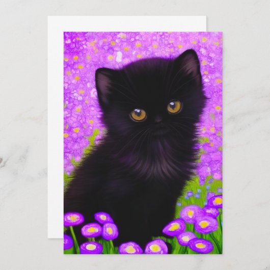 Gustav Klimt Cat Save The Date (Voorkant / Achterkant)