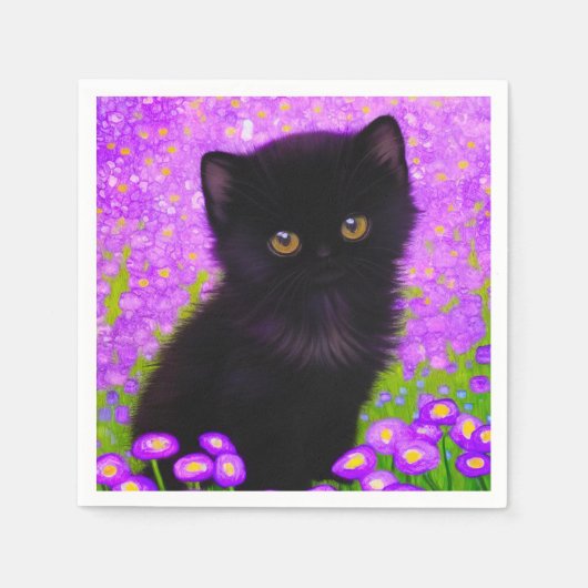 Gustav Klimt Cat Servet (Voorkant)
