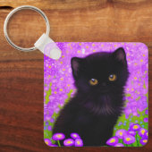 Gustav Klimt Cat Sleutelhanger (Voorkant)