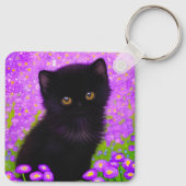 Gustav Klimt Cat Sleutelhanger (Achterkant)