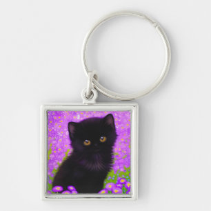 Gustav Klimt Cat Sleutelhanger