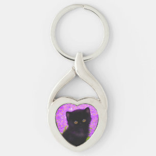 Gustav Klimt Cat Sleutelhanger