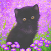 Gustav Klimt Cat Sticker (Voorkant)