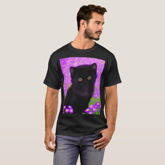 Gustav Klimt Cat T-shirt (Voorkant volledig)