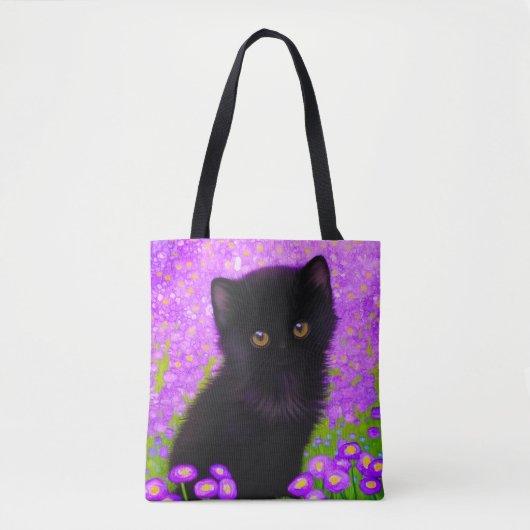 Gustav Klimt Cat Tote Bag (Voorkant)
