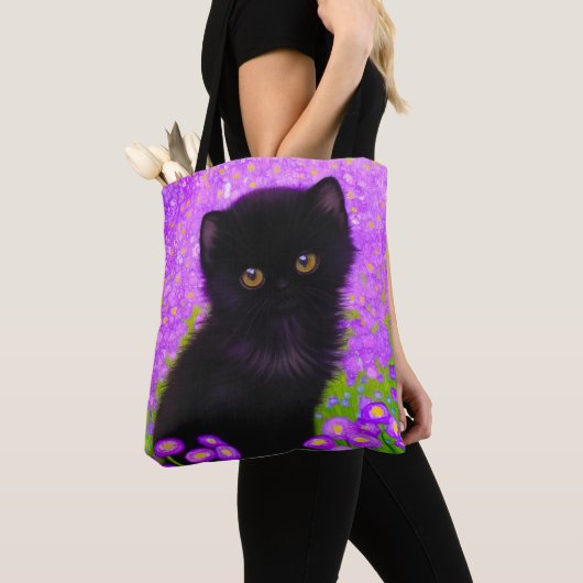 Gustav Klimt Cat Tote Bag (Dichtbij)