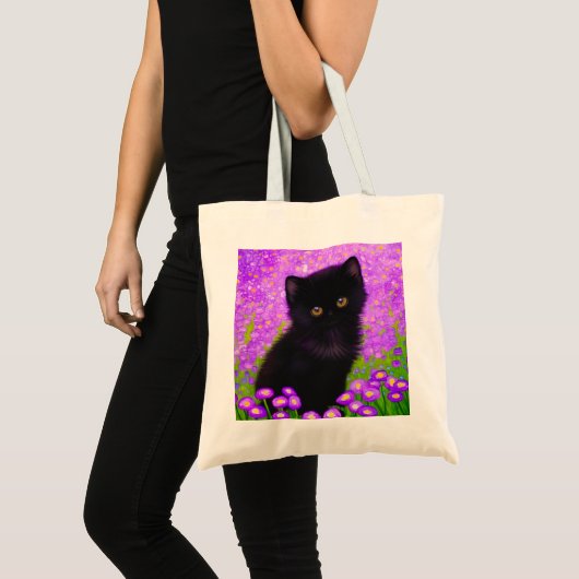 Gustav Klimt Cat Tote Bag (Voorkant (product))