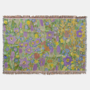 Gustav Klimt Columbine & Poppies Art Nouveau Deken