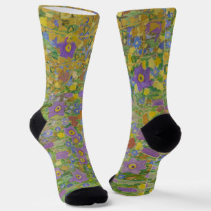 Gustav Klimt Columbine & Poppies Art Nouveau Sokken