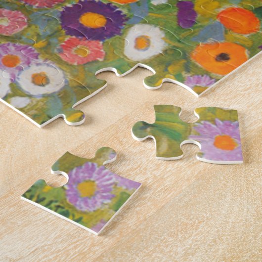 Gustav Klimt Cottage (Bauerngarten) 1907 Legpuzzel (Zijkant)