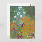 Gustav Klimt Cottage Garden Briefkaart (Voorkant / Achterkant)