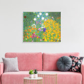 Gustav Klimt Cottage Garden Canvas Afdruk (Insitu (Woonkamer))