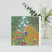 Gustav Klimt Cottage Garden Paining Flat Kaart (Staand voorkant)