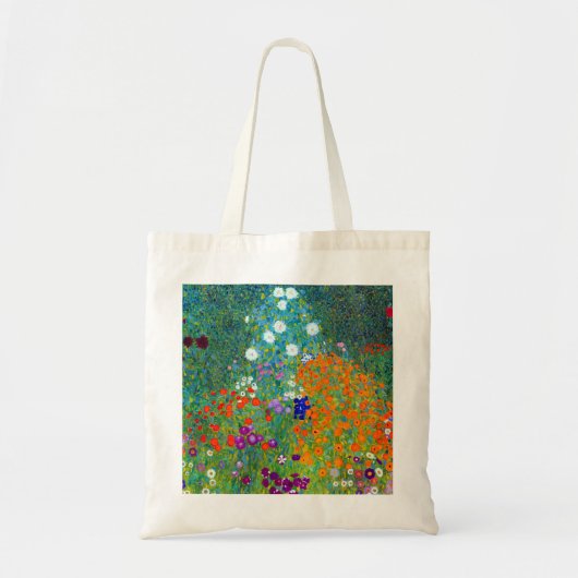 Gustav Klimt Cottage Garden Tote Bag (Voorkant)