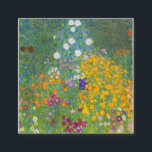 Gustav Klimt Cottage Garden Vierkante Visitekaartje<br><div class="desc">Gustav Klimt Cottage Garden</div>