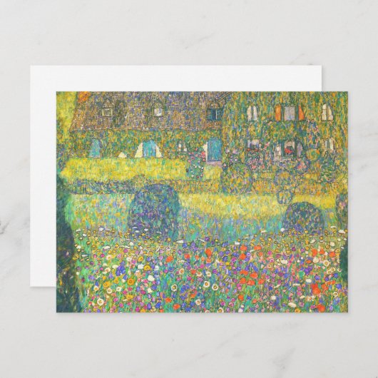Gustav Klimt Country House van de Attersee Briefkaart (Voorkant / Achterkant)