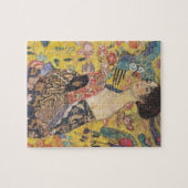 Gustav Klimt - Dame met verfschilderij Legpuzzel (Horizontaal)