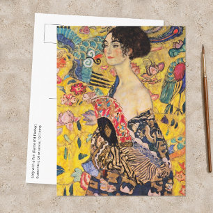 Gustav Klimt - Dame met waaier Briefkaart
