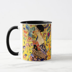 Gustav Klimt Dame met waaier Mok