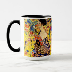 Gustav Klimt Dame met waaier Mok
