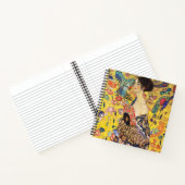 Gustav Klimt Dame met waaier Notitieboek (Binnen)
