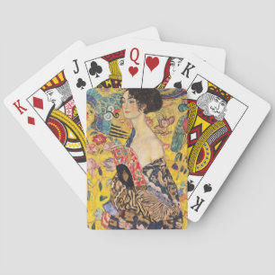 Gustav Klimt - Dame met waaier Pokerkaarten