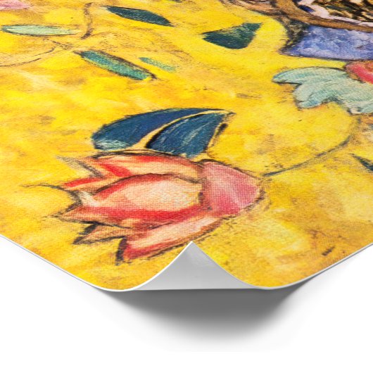 Gustav Klimt - Dame met waaier Poster (Hoek)