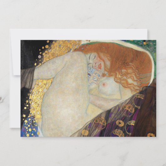Gustav Klimt - Danae Bedankkaart (Voorkant)
