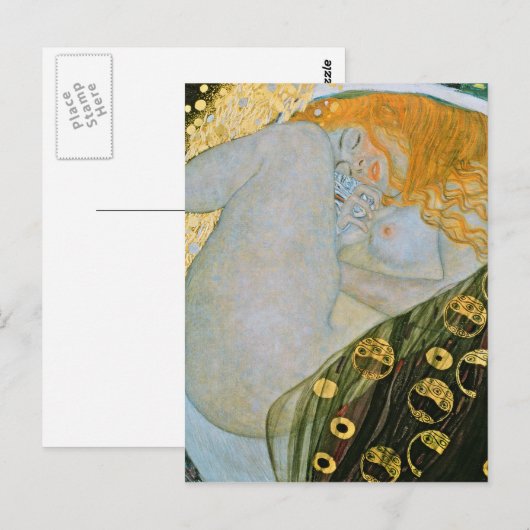 Gustav Klimt - Danae Briefkaart (Voorkant / Achterkant)