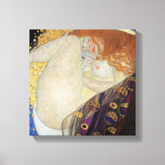 Gustav Klimt - Danae Canvas Afdruk (Voorkant)