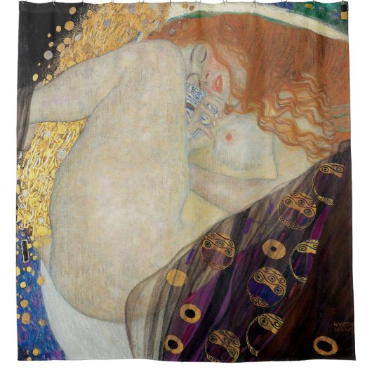 Gustav Klimt - Danae Douchegordijn (Voorkant)