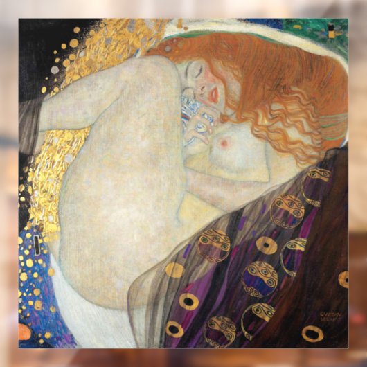 Gustav Klimt - Danae Raamsticker (Vel 2)