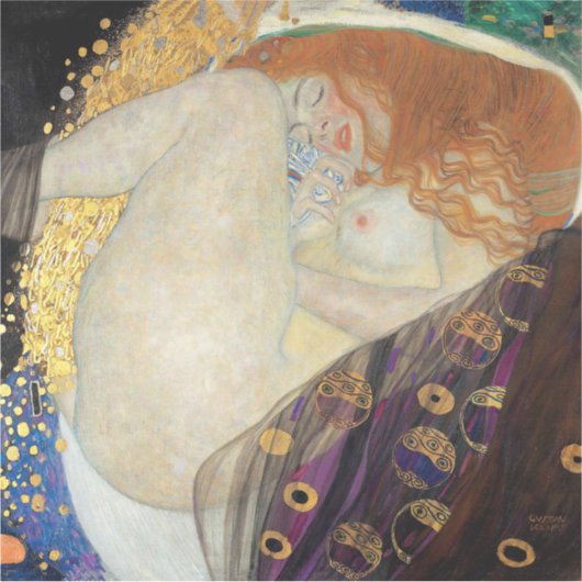 Gustav Klimt - Danae Sticker (Voorkant)