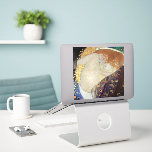 Gustav Klimt - Danae Sticker (Laptop op bureau)