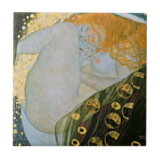 Gustav Klimt - Danae Tegeltje (Voorkant)