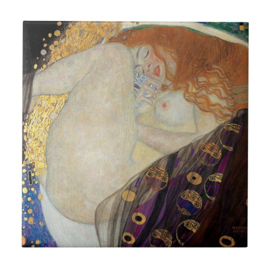 Gustav Klimt - Danae Tegeltje (Voorkant)