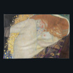 Gustav Klimt - Danae Theedoek<br><div class="desc">Danae - Gustav Klimt,  olieverf op doek,  1907</div>